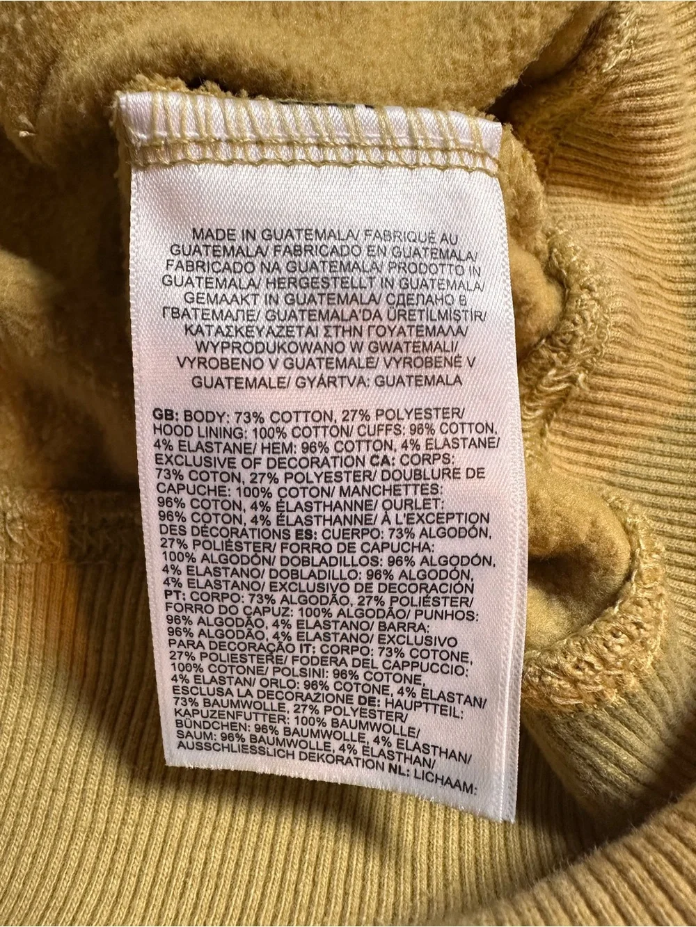 THE NORTH FACE men’s sz Small Mustard hoodie.